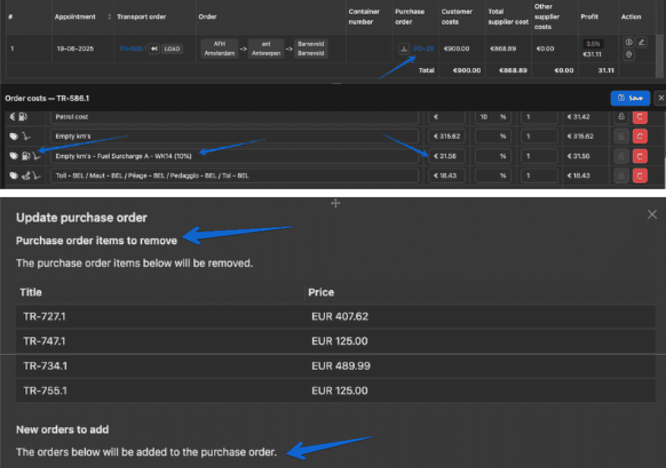 Automatische e-mails leveranciers en flexibele inkooporders